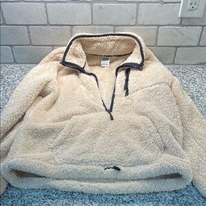 PINK Victoria's Secret Cream Sherpa Fleece